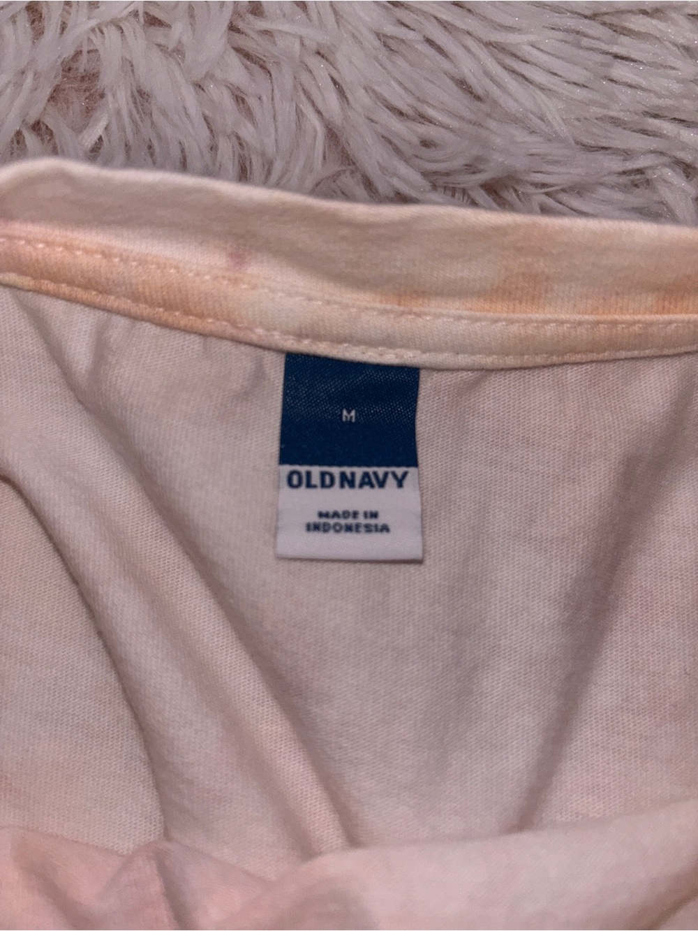 Old Navy Peach & Cream Tie-Dye Long Sleeve Tee - Picture 3 of 3